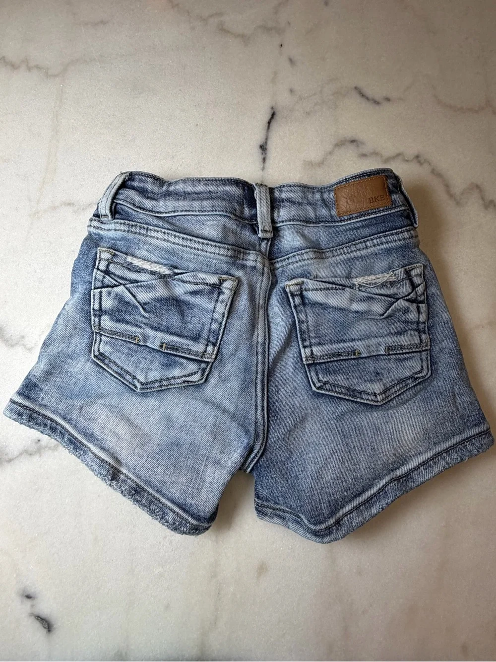 BKE Youth Light Blue Denim Shorts